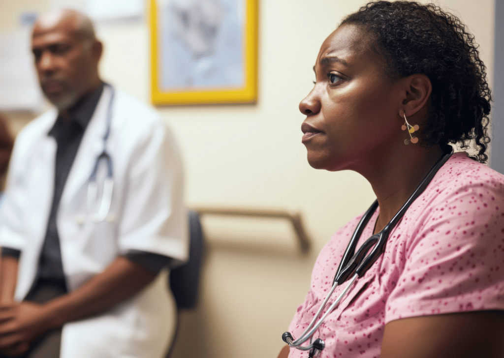 Health disparities and access to healthcare, Reflecting inequalities in medical services, photography style