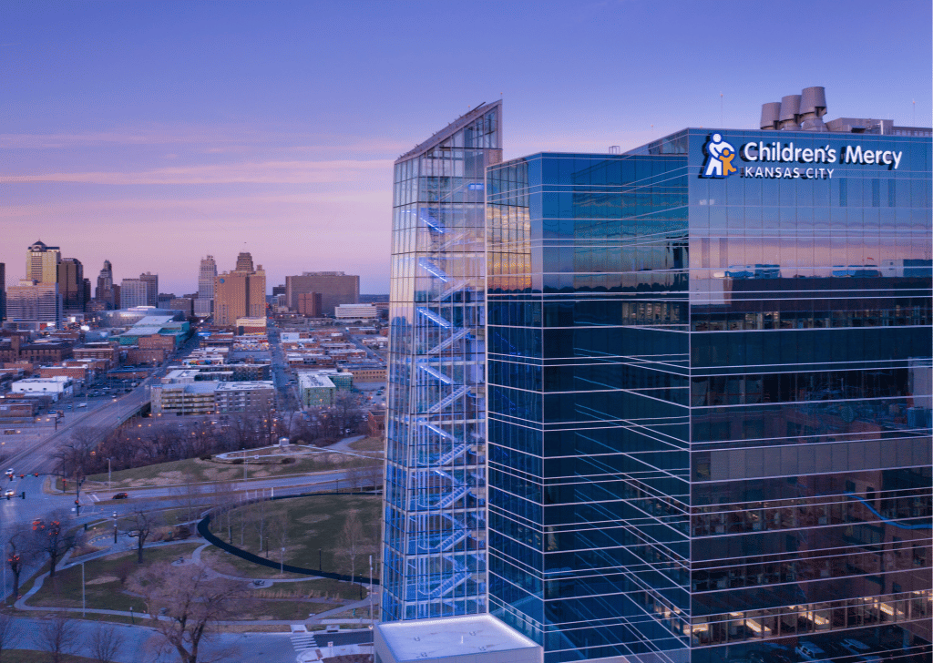 Exterior CMRI with Kansas City skyline